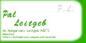 pal leitgeb business card